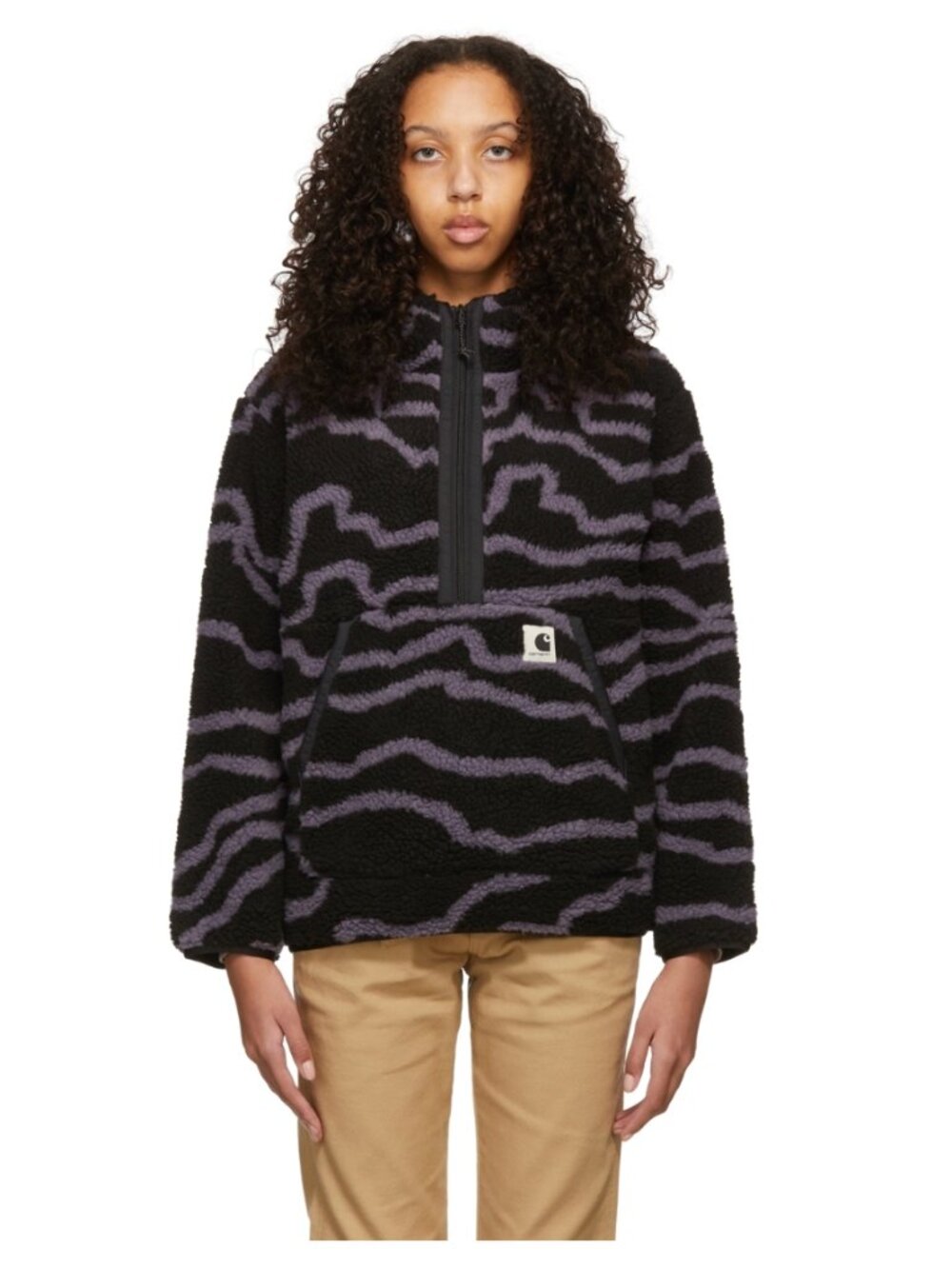 Carhartt Work In Progress Black Hooded Loon Jacket